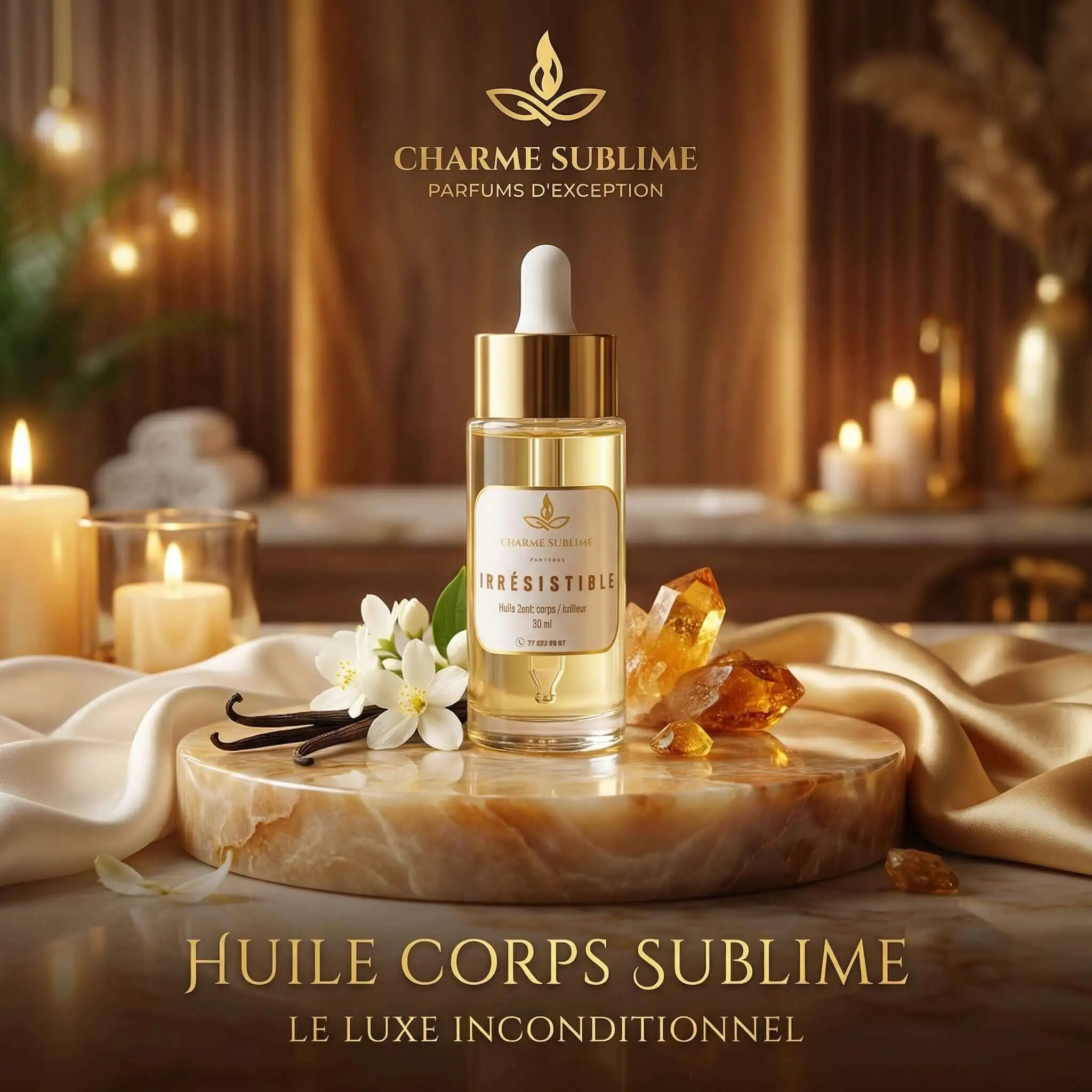 IRRÉSISTIBLE – Huile Corps & Brûleur